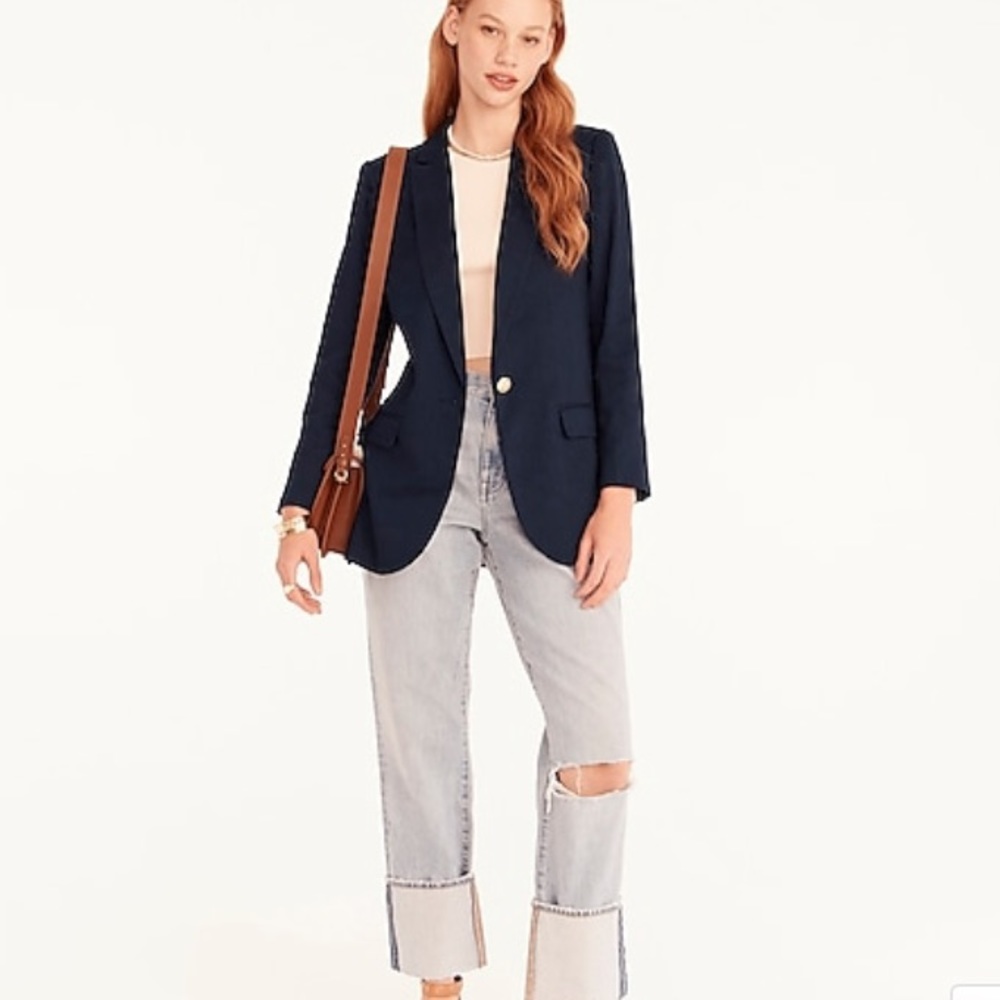 J Crew Alfie blazer in Italian linen BF425 - Picture 1 of 6